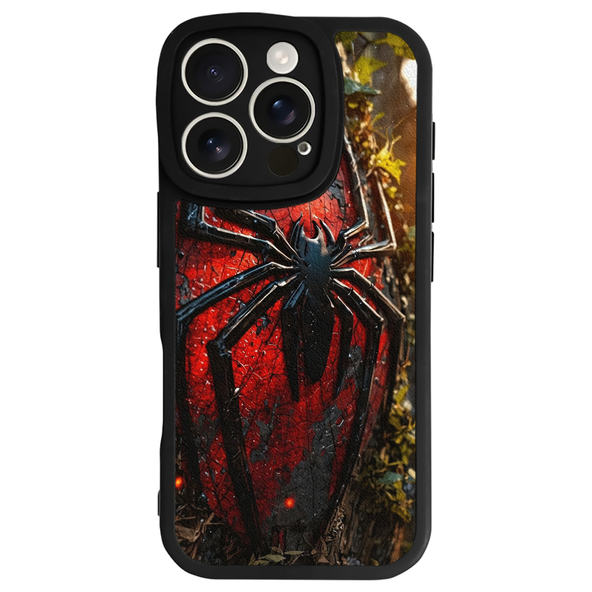 （画像用） Spider Man スパイダーマン 【iPhone 16シリーズ対応】シリコンスマホケース（レザー調） 材質：シリコン
